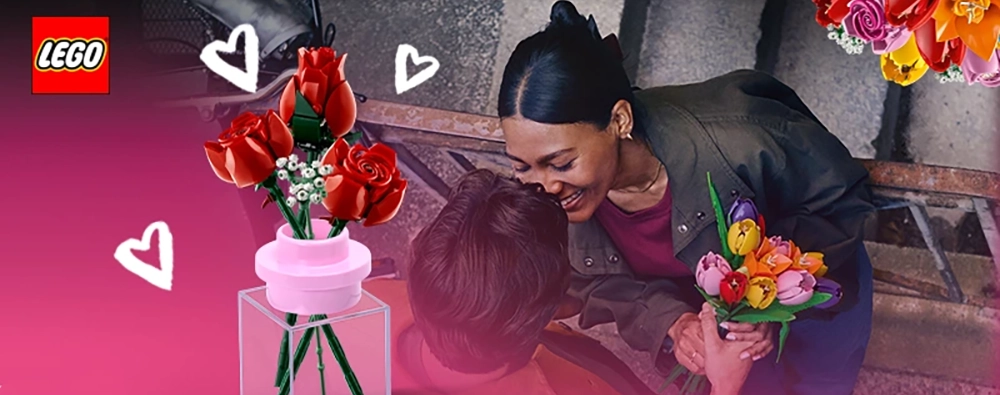 IBS - Vaso rosa per i fiori LEGO® in omaggio su IBS